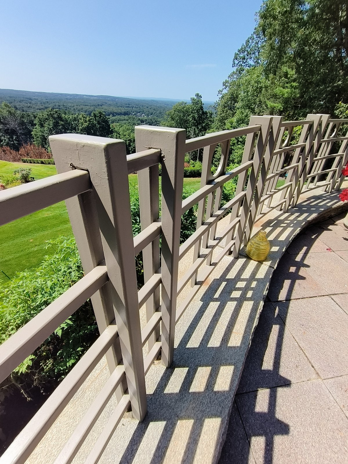 Exterior Railing Painted Deck View — Frank Leonard Painting LLC