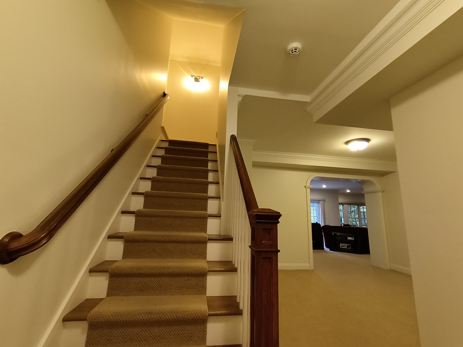 Interior Staircase Hallway Painted Walls Trim — Frank Leonard Painting LLC
