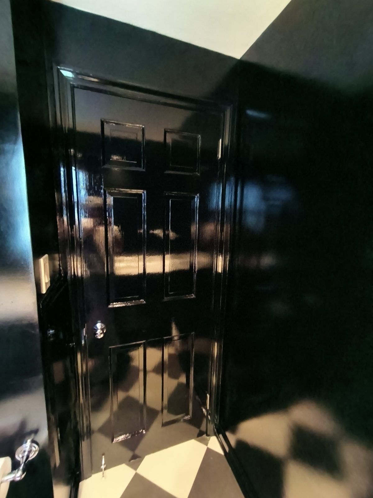 Interior Black Door Gloss Finish — Frank Leonard Painting LLC