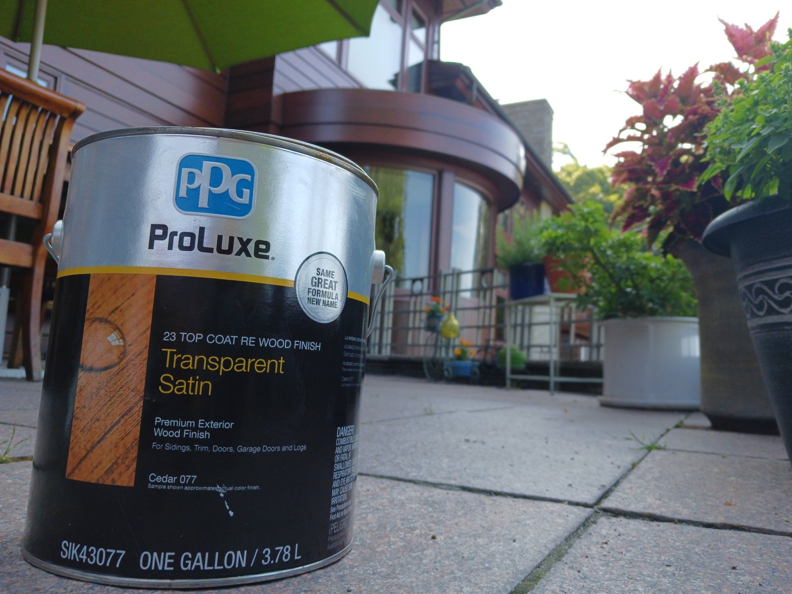 Exterior Wood Stain Cedar Transparent Satin — Frank Leonard Painting LLC