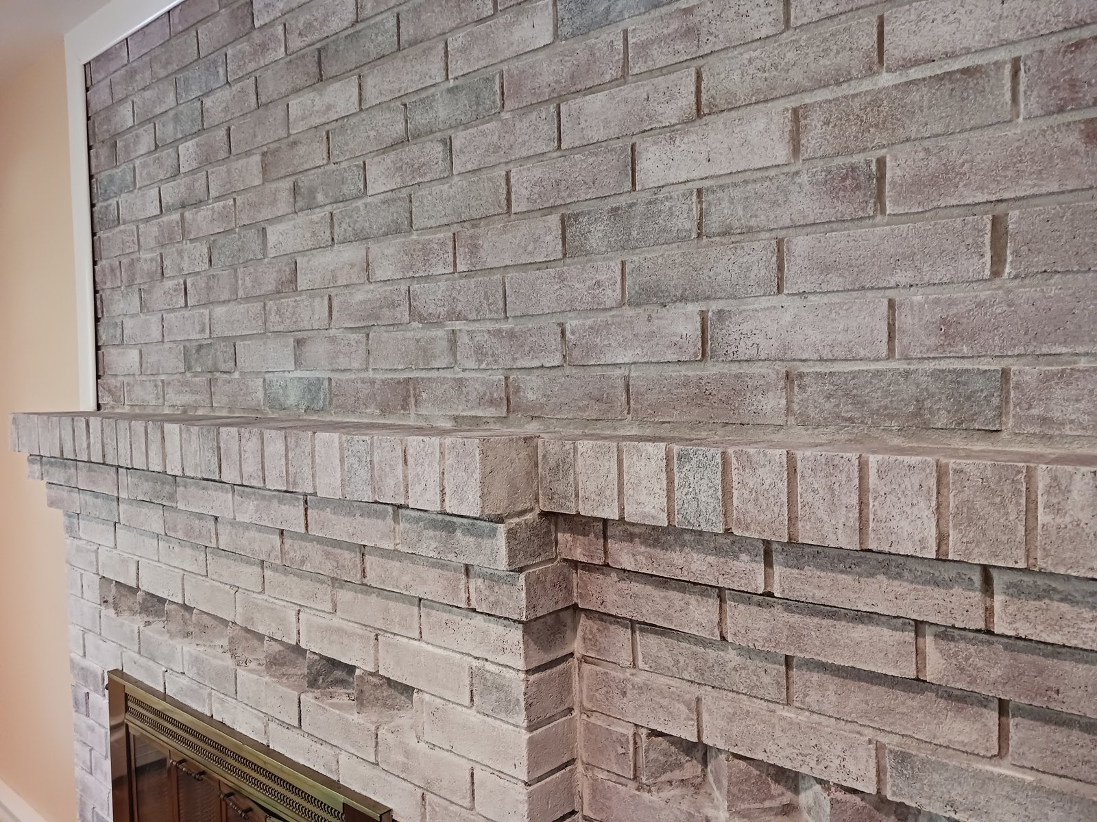 Whitewashing Brick Fireplace Gray White — Frank Leonard Painting LLC